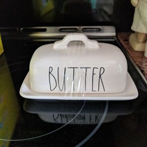 Sugar jar, butter dish and cheeseboard